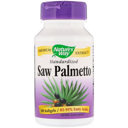 Nature's Way, Saw Palmetto Standardized, 60 Softgels Review