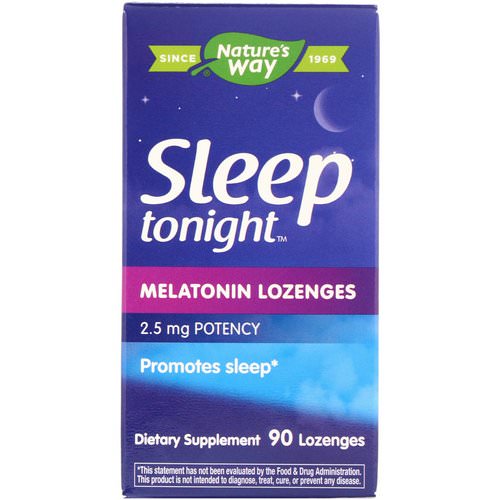 Nature's Way, Sleep Tonight, Melatonin Lozenges, 2.5 mg, 90 Lozenges Review