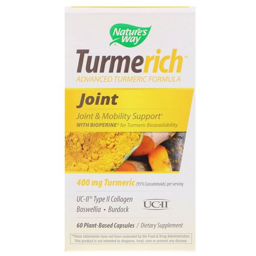 Nature's Way, Turmerich, Joint, 400 mg, 60 Plant-Based Capsules Review