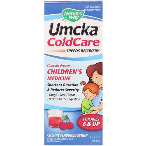 Nature's Way, Umcka ColdCare, Cherry Flavored Syrup, 4 fl oz (120 ml) Review