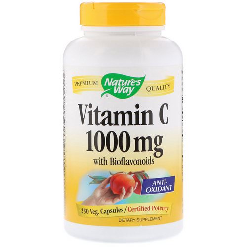 Nature's Way, Vitamin C with Bioflavonoids, 1,000 mg, 250 Veg. Capsules Review