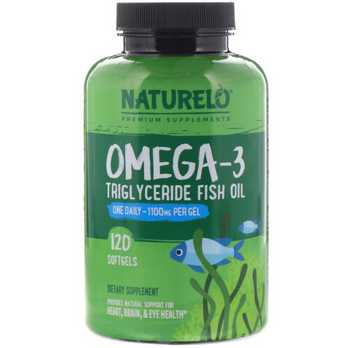NATURELO, Omega-3 Triglyceride Fish Oil, 1,100 mg, 120 Softgels Review