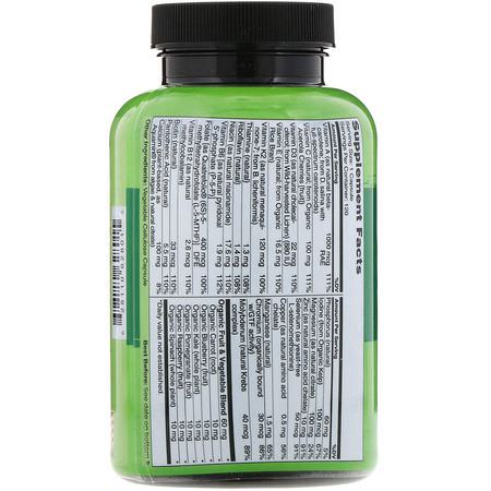 男人的多種維生素, 男人的健康: NATURELO, One Daily Multivitamin for Men, 120 Vegetarian Capsules