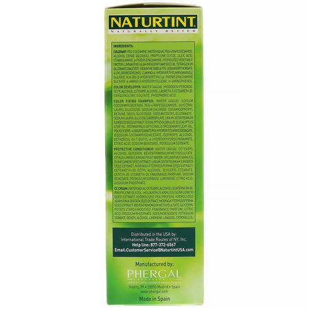 永久, 染髮: Naturtint, Permanent Hair Color, 2N Brown-Black, 5.6 fl oz (165 ml)