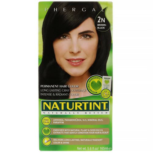 Naturtint, Permanent Hair Color, 2N Brown-Black, 5.6 fl oz (165 ml) Review