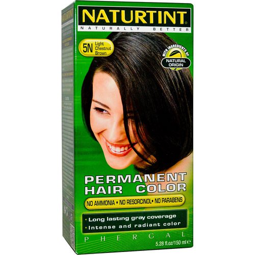 Naturtint, Permanent Hair Color, 5N Light Chestnut Brown, 5.28 fl oz (150 ml) Review