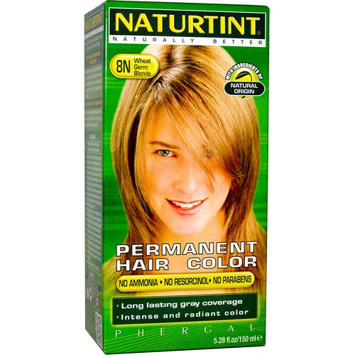 Naturtint, Permanent Hair Color, 8N Wheat Germ Blonde, 5.28 fl oz (150 ml) Review