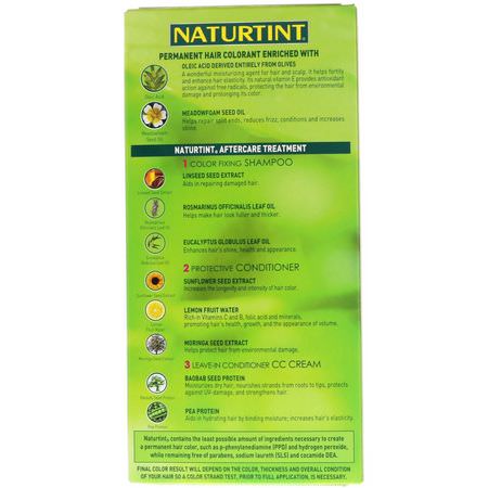 永久, 染髮: Naturtint, Permanent Hair Colorant, 4M Mahogany Chestnut, 5.6 fl oz (165 ml)