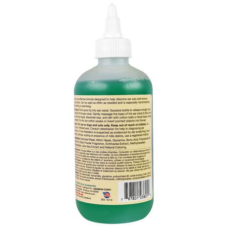 眼睛護理, 寵物耳朵: NaturVet, Ear Wash Plus Tea Tree Oil, Baby Powder Scent, 8 fl oz (236 ml)