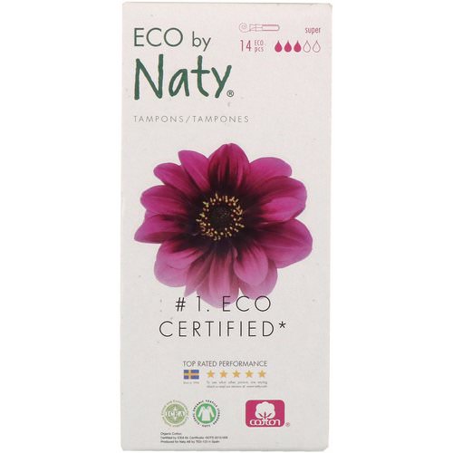 Naty, Tampons with Applicator, Super, 14 Eco Pieces Review