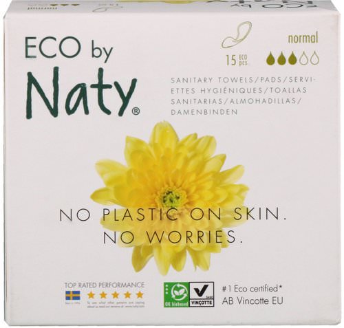 Naty, Thin Pads, Normal, 15 Eco Pieces Review