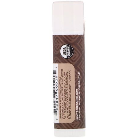 唇膏, 護唇: Navitas Organics, Organic Cacao Lip Balm, .15 oz (4.25 g)