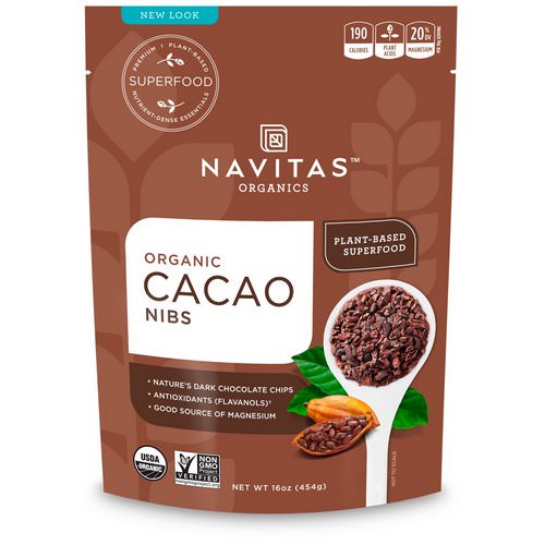 Navitas Organics, Organic, Cacao Nibs, 16 oz (454 g) Review