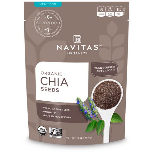 Navitas Organics, Organic Chia Seeds, 16 oz (454 g) Review