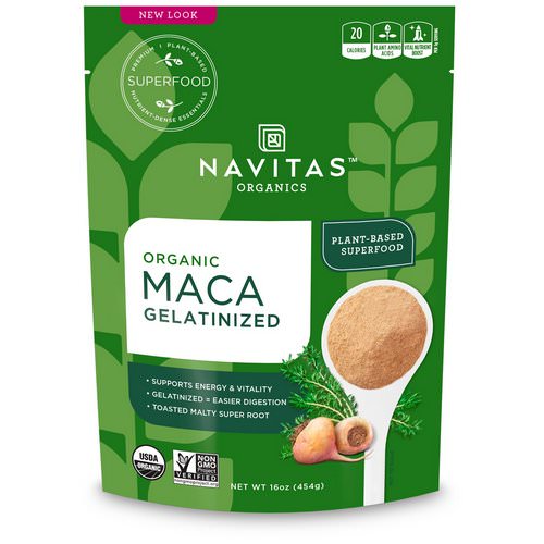 Navitas Organics, Organic Maca, Gelatinized, 16 oz (454 g) Review