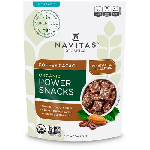 Navitas Organics, Organic Power Snacks, Coffee Cacao, 8 oz (227 g) Review