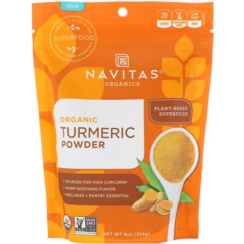 Navitas Organics, Organic Turmeric Powder, 8 oz (224 g) Review