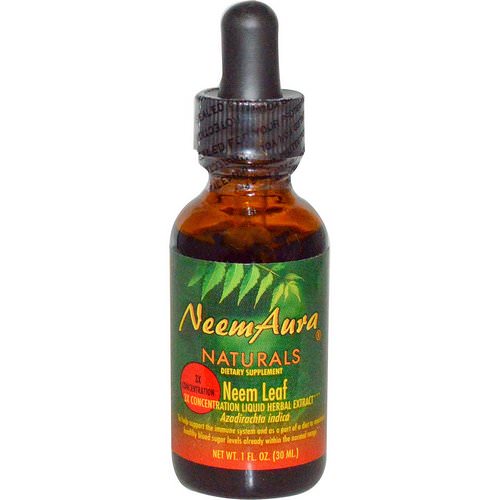 NeemAura, Neem Leaf, 3X Concentration, Extract, 1 fl oz (30 ml) Review