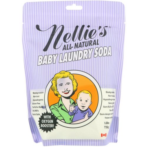 Nellie's, All-Natural, Baby Laundry Soda, 1.6 lbs (726 g) Review
