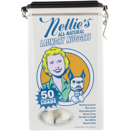 Nellie's, All-Natural, Laundry Nuggets, 50 Loads, 1/2 oz Each Review