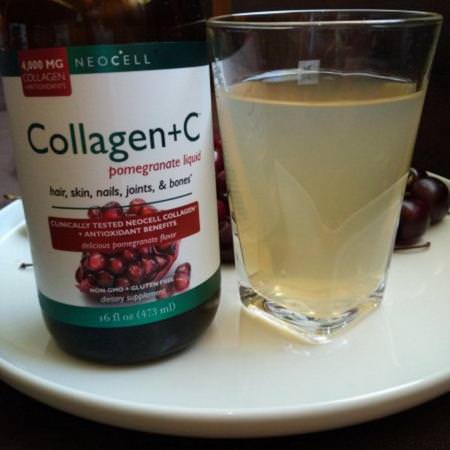 Neocell, Collagen +C Pomegranate Liquid, 4 g, 16 fl oz (473 ml)