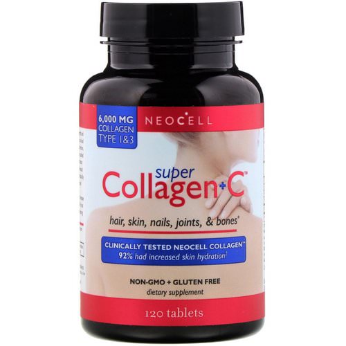 Neocell, Super Collagen+C, Type 1 & 3, 6,000 mg, 120 Tablets Review