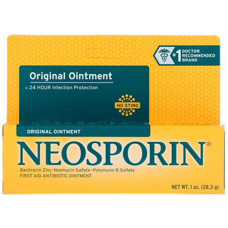 藥膏, 外用藥: Neosporin, Original Ointment, 1 oz (28.3 g)