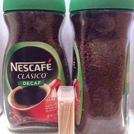 Nescafe, Clasico, Pure Instant Decaffeinated Coffee, Decaf, Dark Roast, 7 oz (200 g)