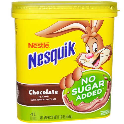 Nesquik, Nestle, Chocolate Flavor, No Sugar Added, 16 oz (453 g) Review
