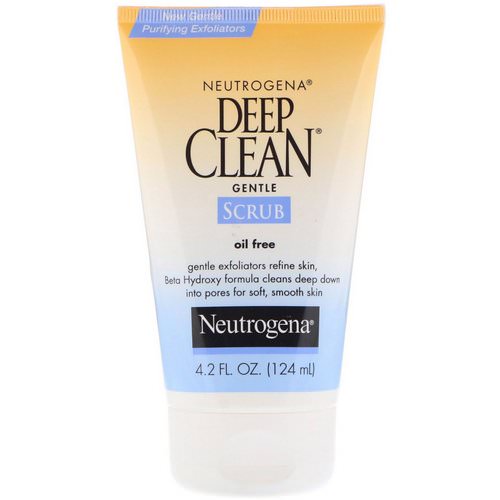 Neutrogena, Deep Clean, Gentle Scrub, Oil Free, 4.2 fl oz (124 ml) Review