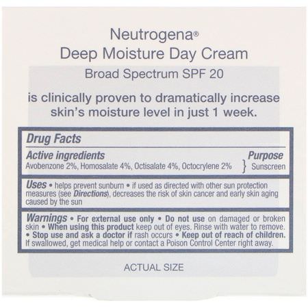 Neutrogena Day Moisturizers Creams Face Sunscreen - 面部防曬霜, 沐浴露, 日間保濕霜