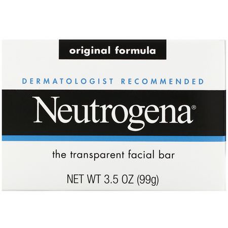 洗手液, 香皂: Neutrogena, Facial Cleansing Bar, 3.5 oz (100 g)