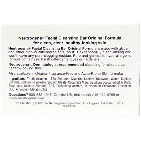 Neutrogena Face Soap - 洗手液, 香皂, 淋浴, 沐浴