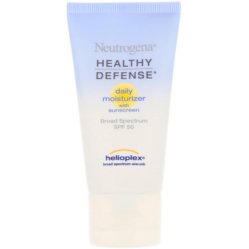 Neutrogena, Healthy Defense, Daily Moisturizer with Sunscreen, Broad Spectrum SPF 50, 1.7 fl oz (50 ml) Review