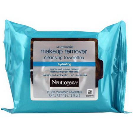 Neutrogena Makeup Removers Face Wipes Towelettes - 毛巾, 臉部濕巾, 磨砂膏, 色調