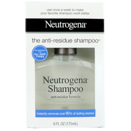 洗髮, 護髮: Neutrogena, The Anti-Residue Shampoo, All Hair Types, 6 fl oz (175 ml)