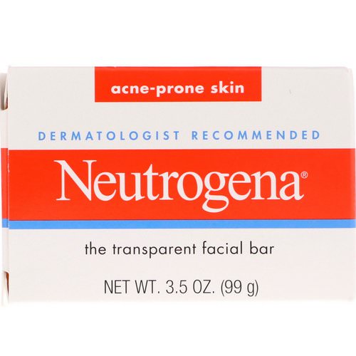 Neutrogena, The Transparent Facial Bar, Acne Prone Skin, 3.5 oz (99 g) Review
