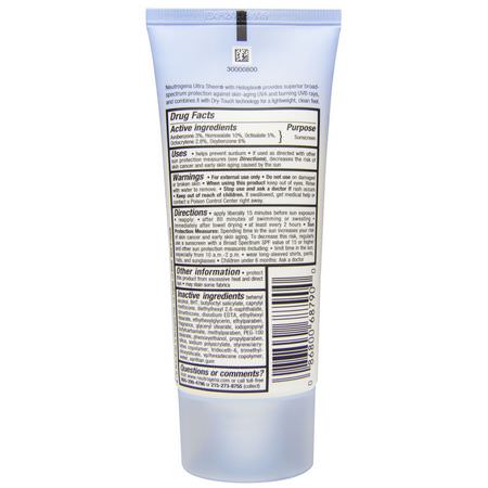 身體防曬霜: Neutrogena, Ultra Sheer Dry Touch Sunscreen, SPF 55, 3.0 fl oz (88 ml)
