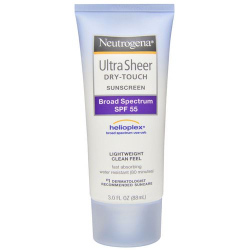 Neutrogena, Ultra Sheer Dry Touch Sunscreen, SPF 55, 3.0 fl oz (88 ml) Review
