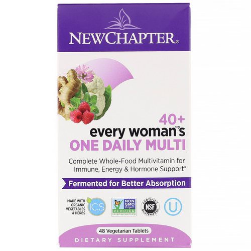 New Chapter, 40+ Every Woman's One Daily Multi, 48 Vegetarian Tablets Review