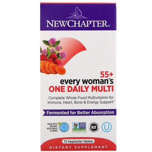 New Chapter, 55+ Every Woman's One Daily Multi, 72 Vegetarian Tablets Review