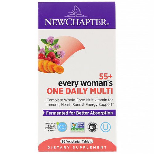 New Chapter, 55+ Every Woman's One Daily Multi, 96 Vegetarian Tablets Review