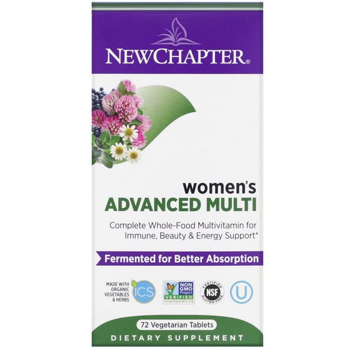 New Chapter, Women's Advanced Multi, 72 Vegetarian Tablets Review
