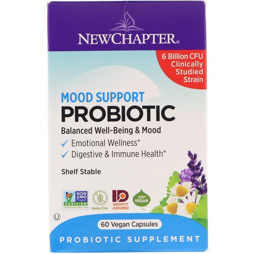 New Chapter, Mood Support Probiotic, 6 Billion CFU, 60 Vegan Capsules Review