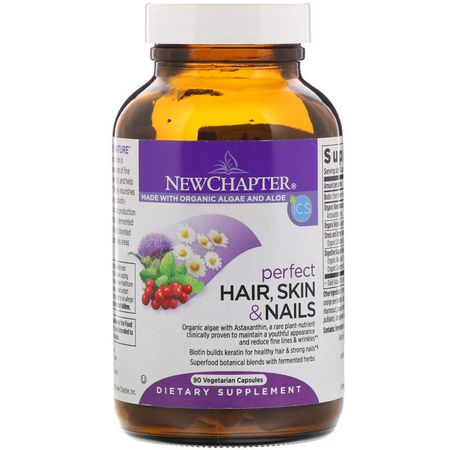 New Chapter Hair Skin Nails Formulas - 指甲, 皮膚, 頭髮, 補品