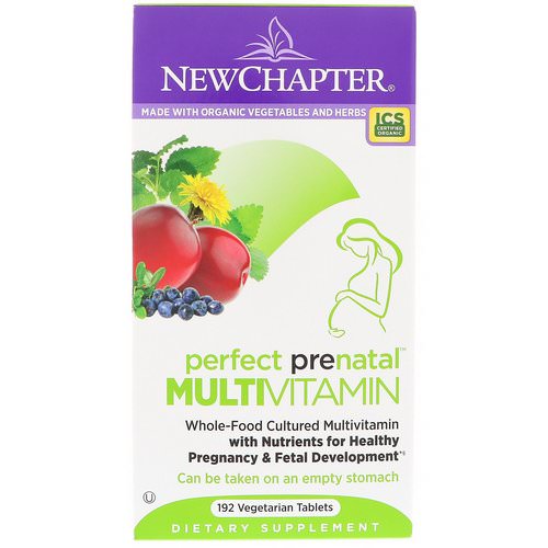 New Chapter, Perfect Prenatal Multivitamin, 192 Vegetarian Tablets Review