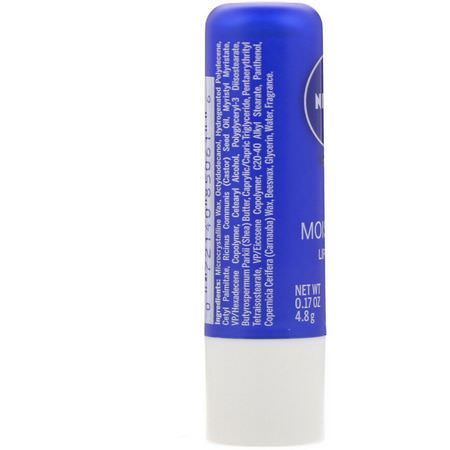 潤唇膏, 護唇: Nivea, Moisture Lip Care, 0.17 oz (4.8 g)