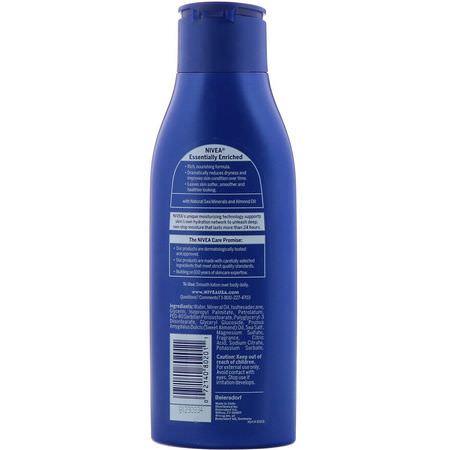 乳液, 浴液: Nivea, Body Lotion, Essentially Enriched, 8.4 fl oz (250 ml)