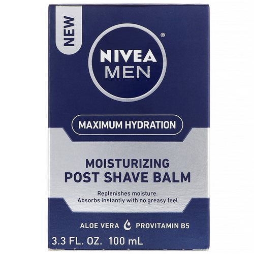 Nivea, Men, Maximum Hydration, Moisturizing Post Shave Balm, 3.3 fl oz (100 ml) Review