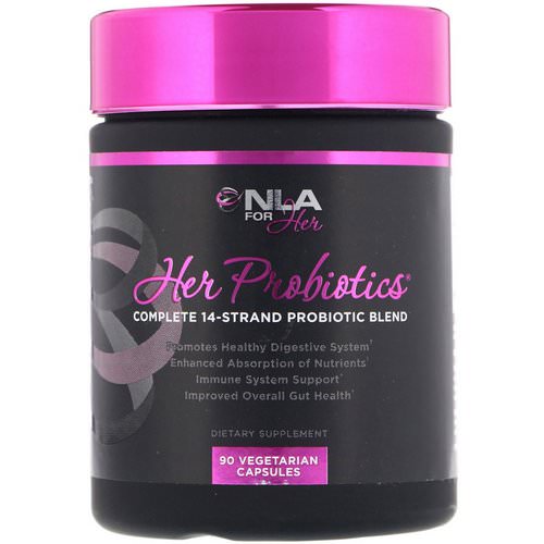 NLA for Her, Her Probiotics, Complete 14-Strand Probiotic Blend, 90 Capsules Review